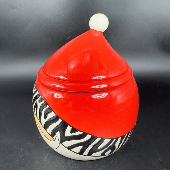 Heartfelt Kitchen Creations Wild About Santa Goody Jar Ceramic Canister 3 Piece - Picture 14 of 16